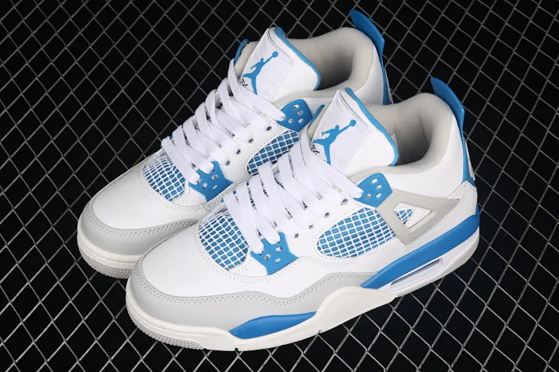 All categories Air Jordan Jordan series basketball shoes Air Jordan 4 G version Air Jordan 4 Retro "Military Blue" AJ4 Joe 4 white blue 308497-105